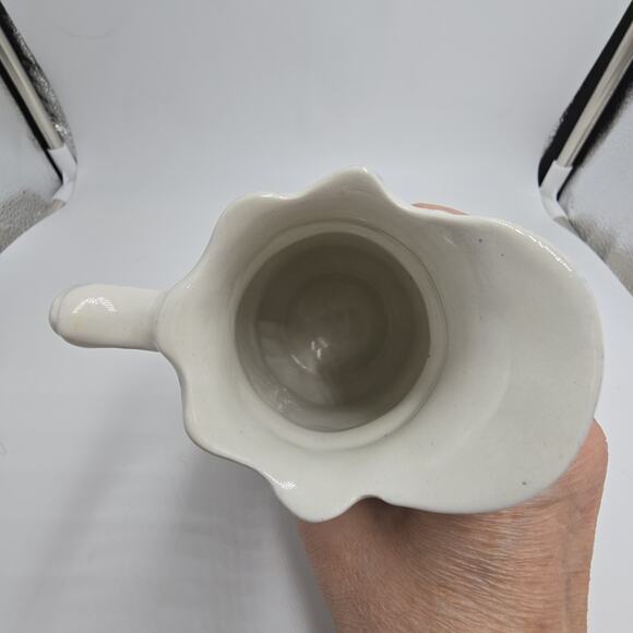 Vtg J Kent Fenton England Early 18th C Chintz 5" Pitcher Blue White Floral - Picture 4 of 8